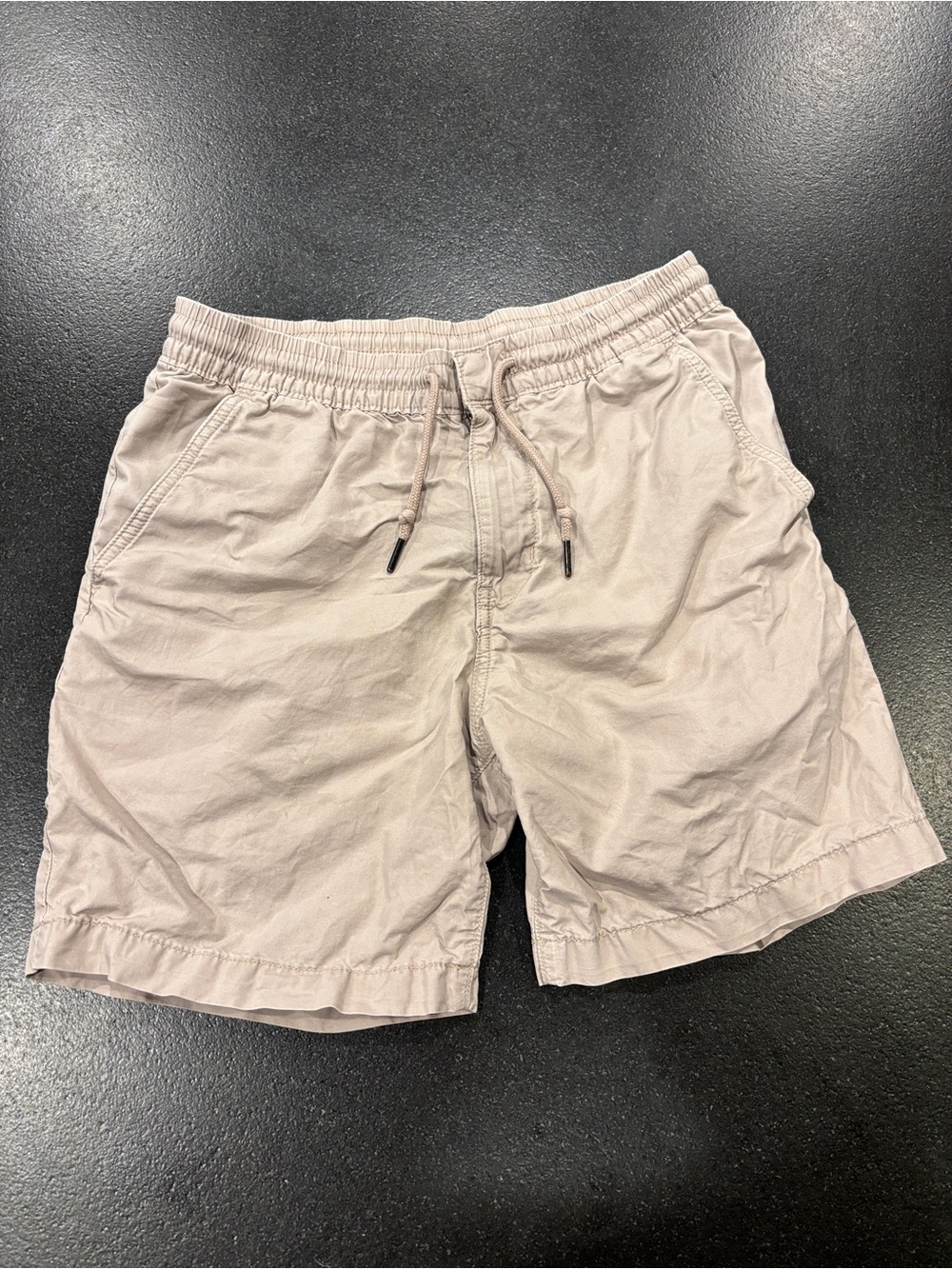 Patagonia Organic Cotton Hemp Volley Shorts Men’s Small Beige Khaki Drawstring